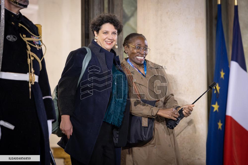 Diner at the Elysee Palace for the 8th Paris Peace Forum - Paris