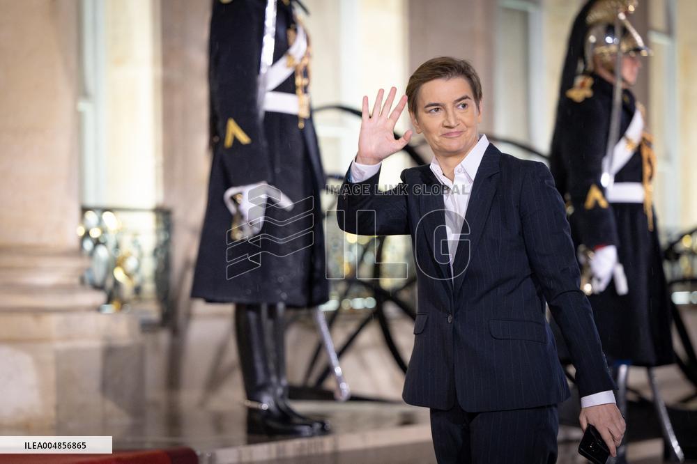 Diner at the Elysee Palace for the 8th Paris Peace Forum - Paris