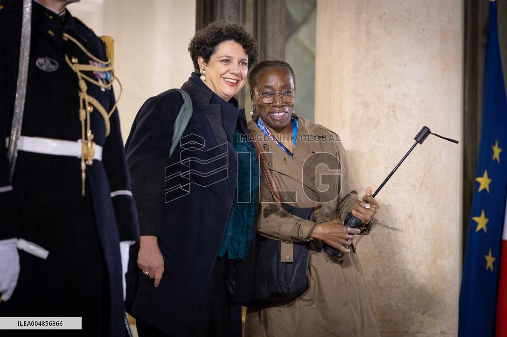 Diner at the Elysee Palace for the 8th Paris Peace Forum - Paris
