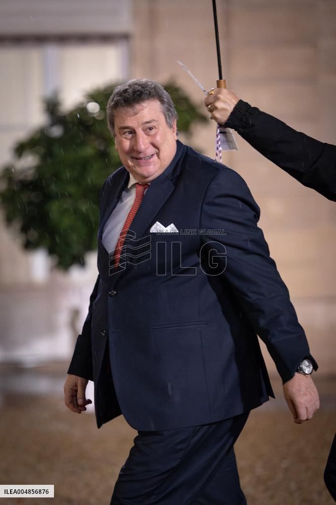 Diner at the Elysee Palace for the 8th Paris Peace Forum - Paris