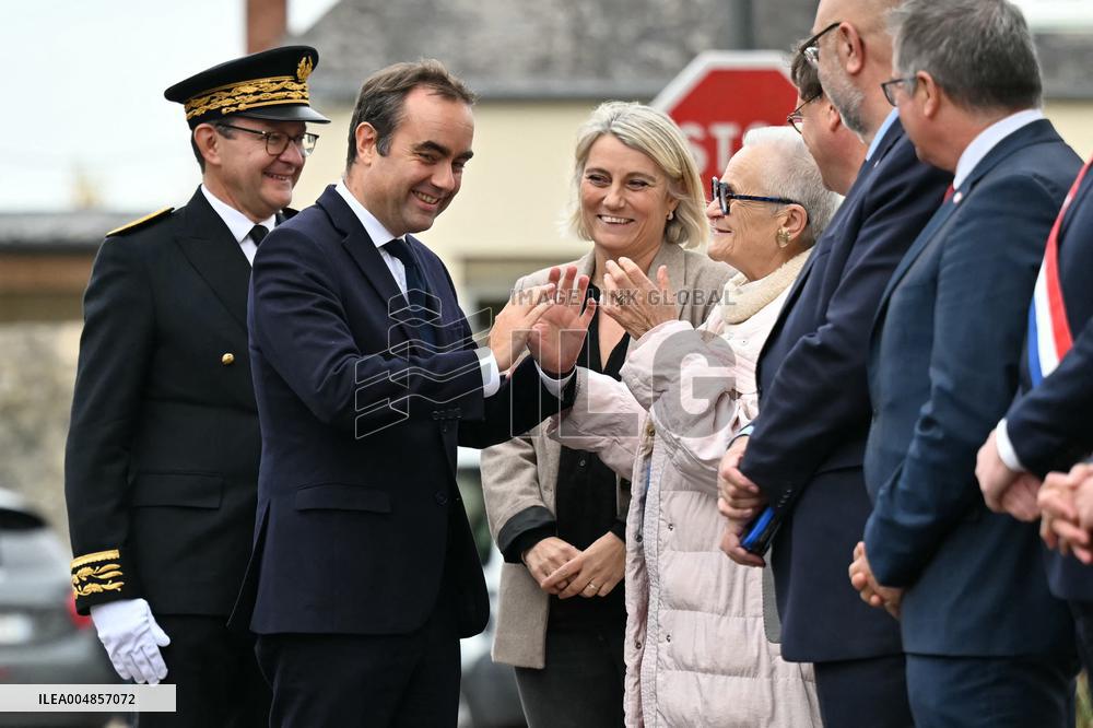 PM Sebastien Lecornu Visits the Carentan Health Centre - France