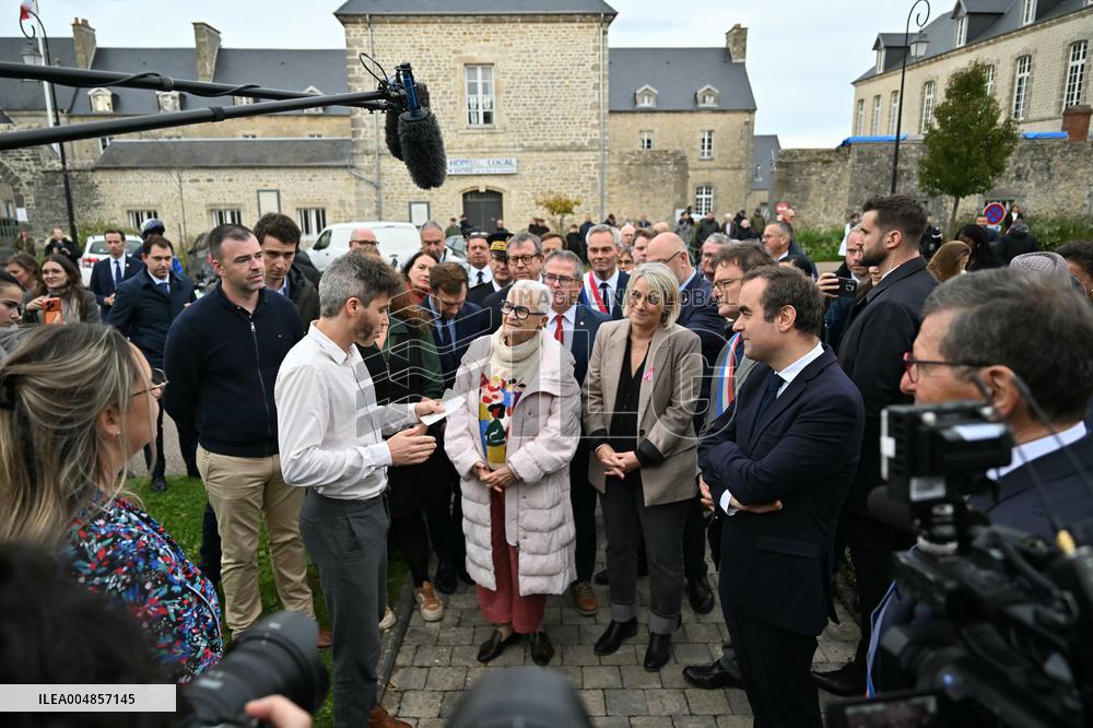 PM Sebastien Lecornu Visits the Carentan Health Centre - France