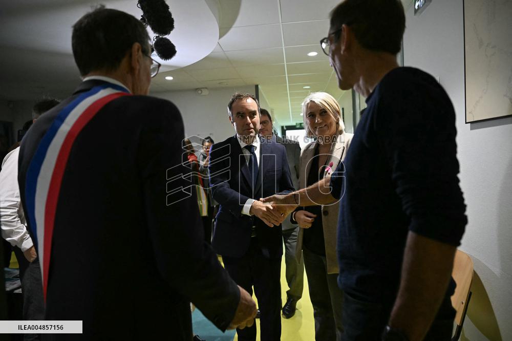 PM Sebastien Lecornu Visits the Carentan Health Centre - France
