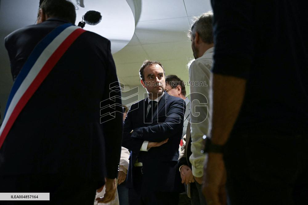 PM Sebastien Lecornu Visits the Carentan Health Centre - France