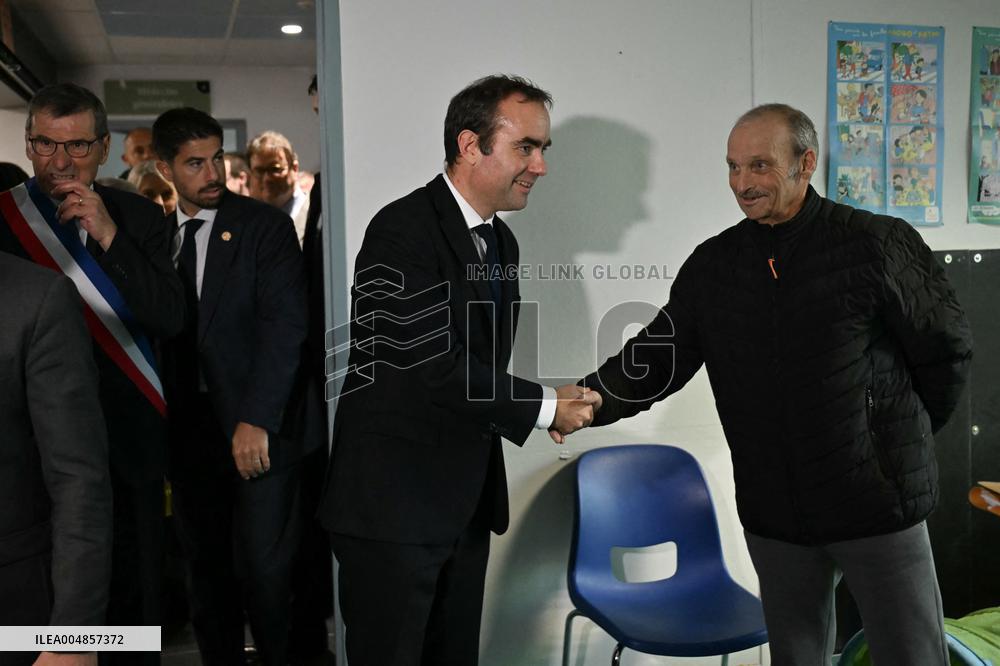 PM Sebastien Lecornu Visits the Carentan Health Centre - France