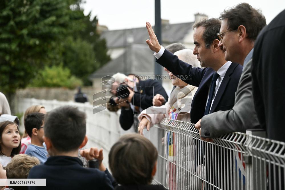 PM Sebastien Lecornu Visits the Carentan Health Centre - France