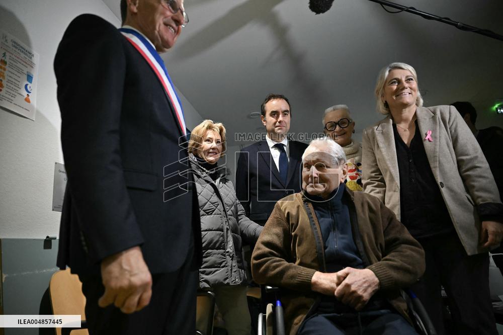 PM Sebastien Lecornu Visits the Carentan Health Centre - France
