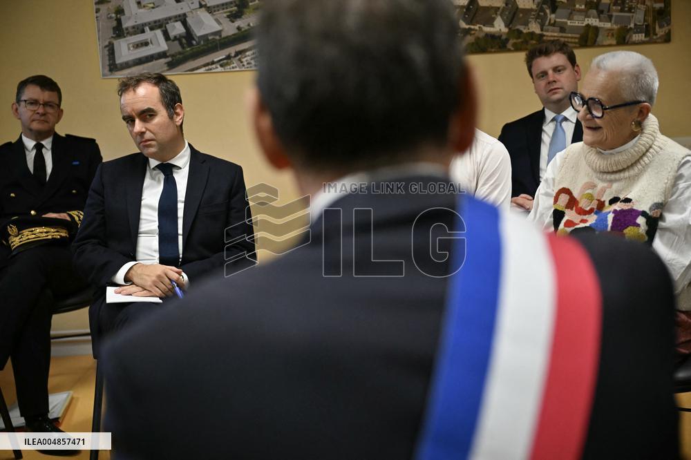 PM Sebastien Lecornu Visits the Carentan Health Centre - France