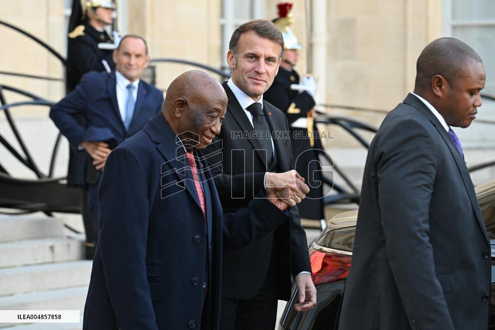 Macron Welcomes Leaders on The Sidelines of The Peace Forum - Paris