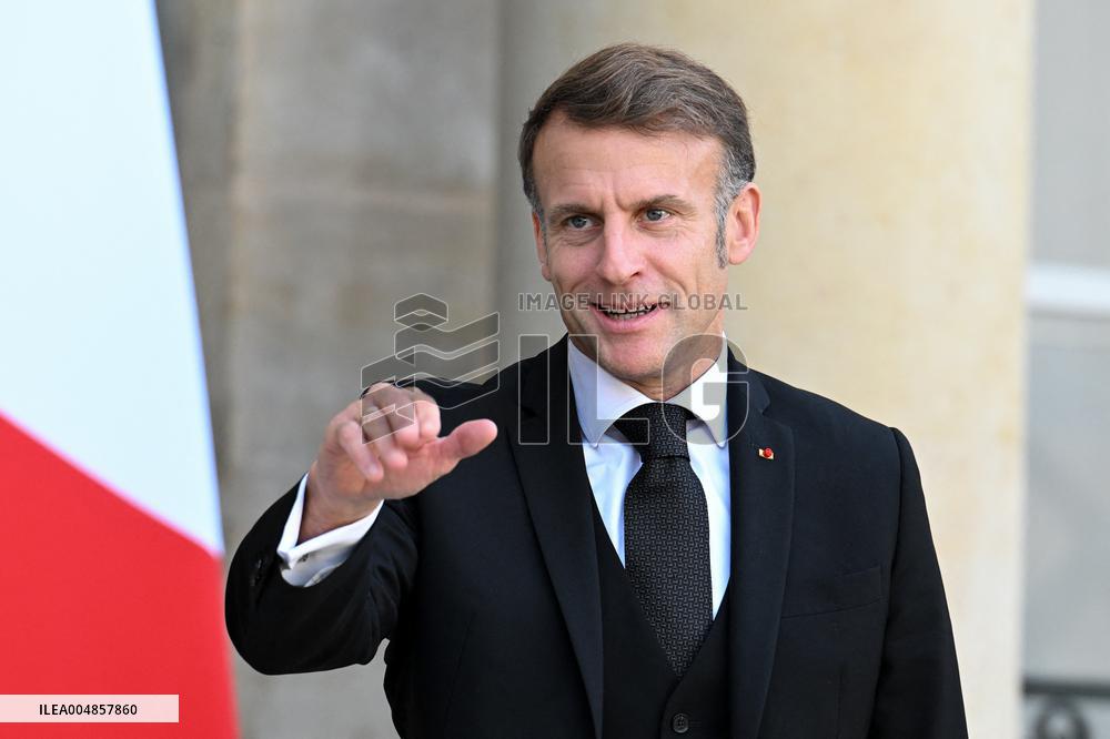 Macron Welcomes Leaders on The Sidelines of The Peace Forum - Paris