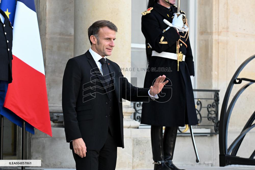 Macron Welcomes Leaders on The Sidelines of The Peace Forum - Paris