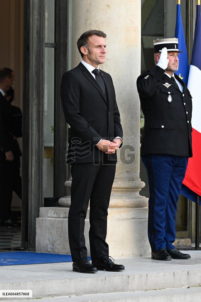 Macron Welcomes Leaders on The Sidelines of The Peace Forum - Paris