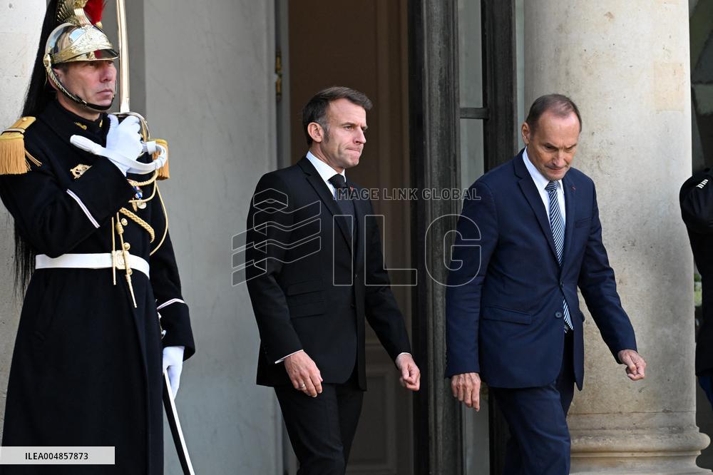 Macron Welcomes Leaders on The Sidelines of The Peace Forum - Paris