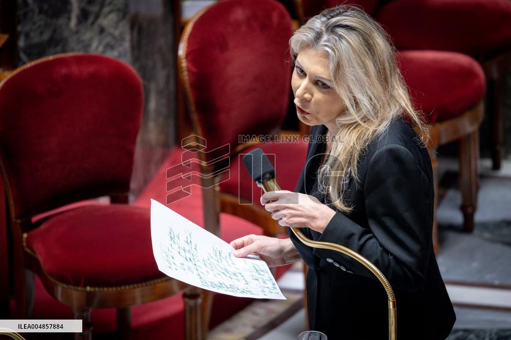 Parliamentary window of the Rassemblement National at the National Assembly - Paris AJ