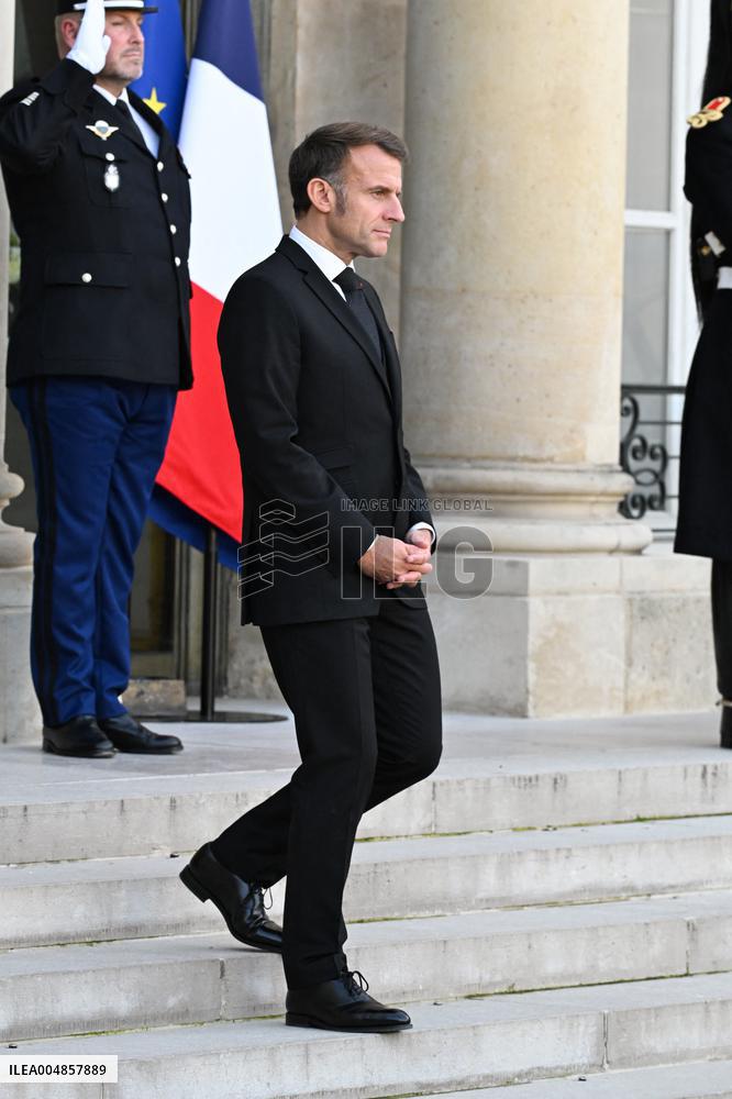 Macron Welcomes Leaders on The Sidelines of The Peace Forum - Paris