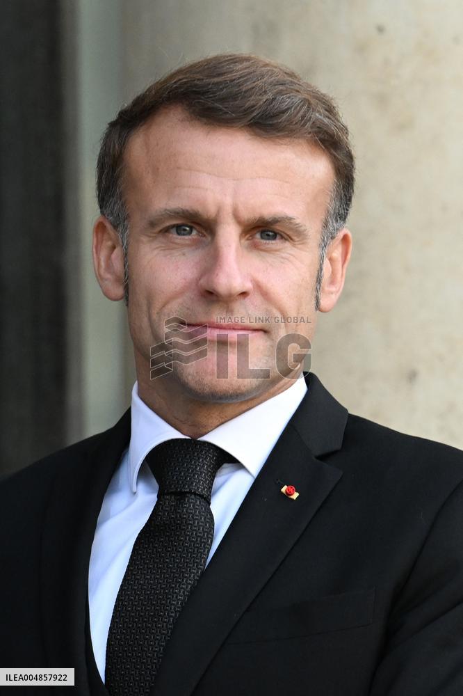 Macron Welcomes Leaders on The Sidelines of The Peace Forum - Paris