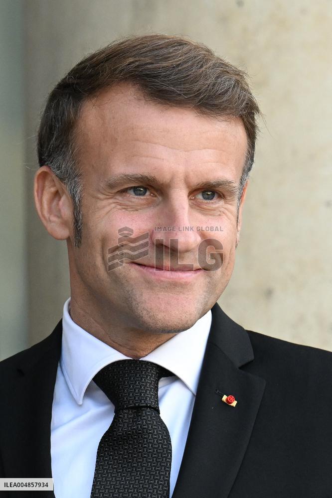 Macron Welcomes Leaders on The Sidelines of The Peace Forum - Paris