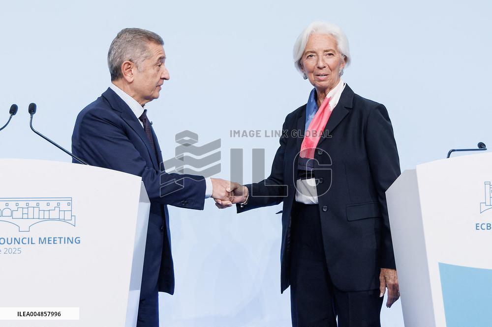 ECB President Christine Lagarde Press Conference - Florence