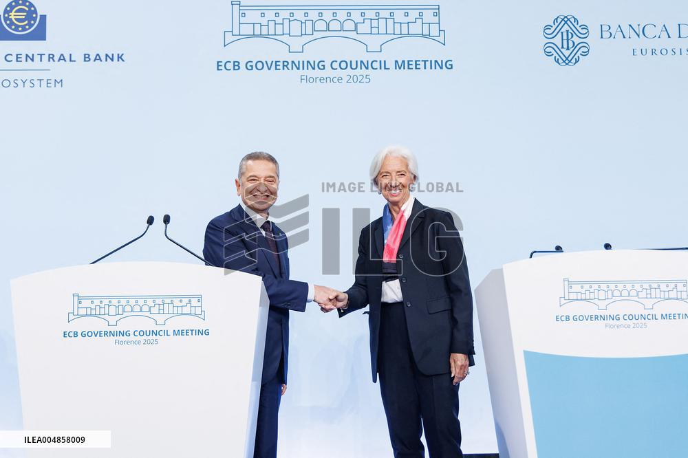 ECB President Christine Lagarde Press Conference - Florence