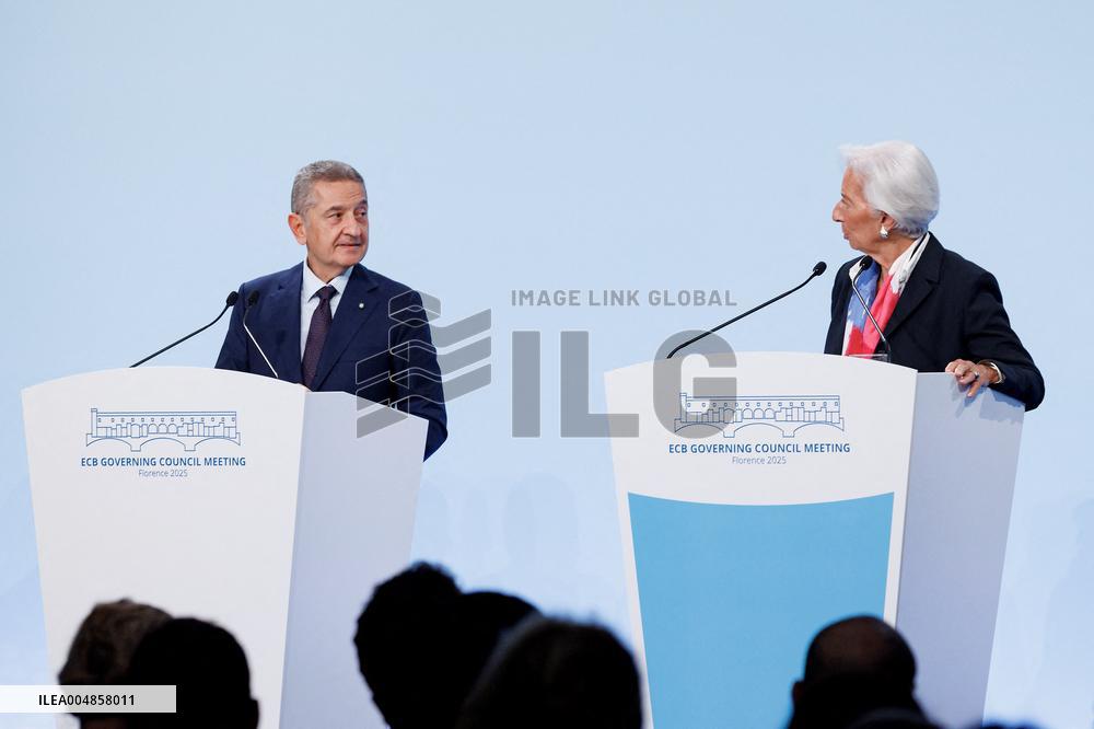 ECB President Christine Lagarde Press Conference - Florence
