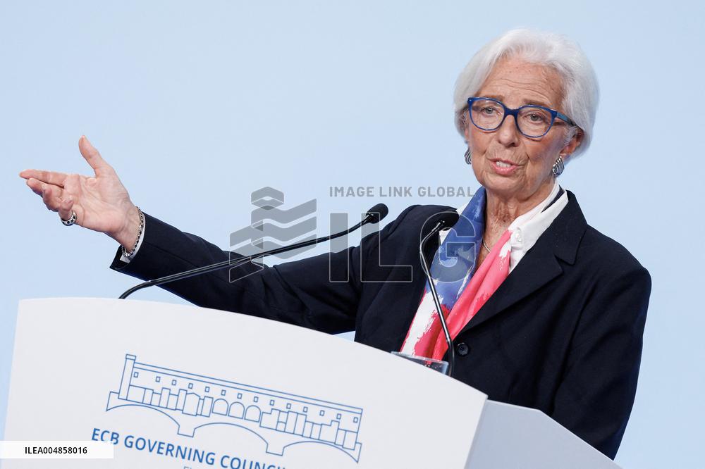 ECB President Christine Lagarde Press Conference - Florence