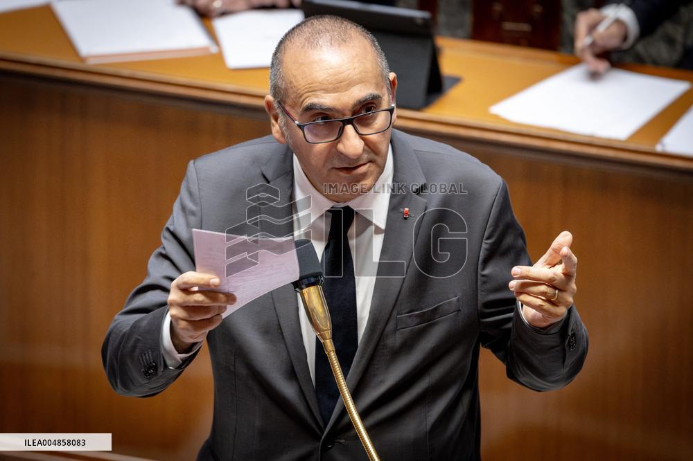 Parliamentary window of the Rassemblement National at the National Assembly - Paris AJ