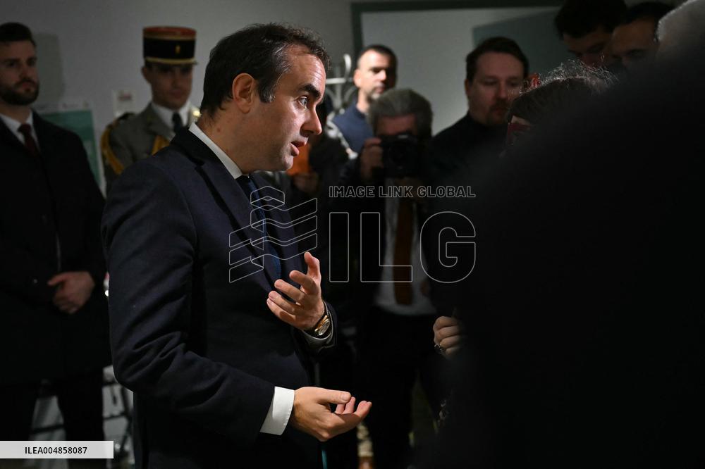 PM Sebastien Lecornu Visits the Carentan Health Centre - France