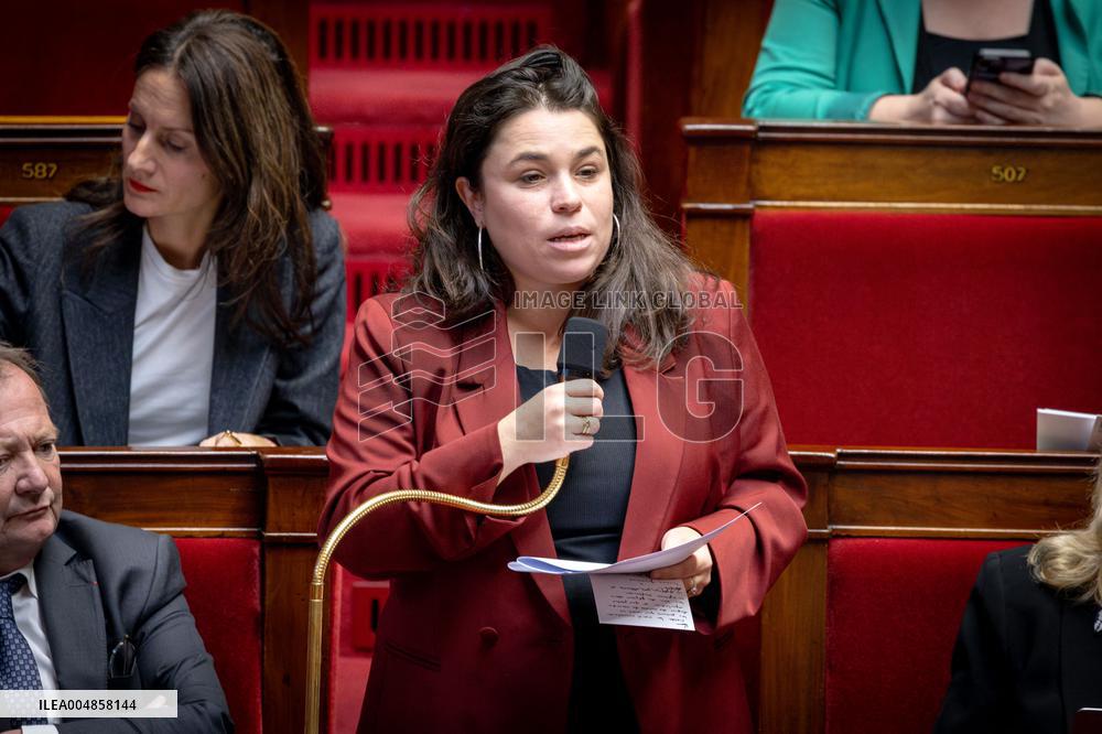 Parliamentary window of the Rassemblement National at the National Assembly - Paris AJ