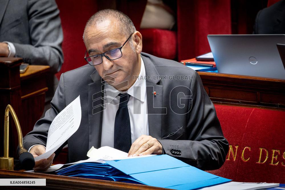 Parliamentary window of the Rassemblement National at the National Assembly - Paris AJ