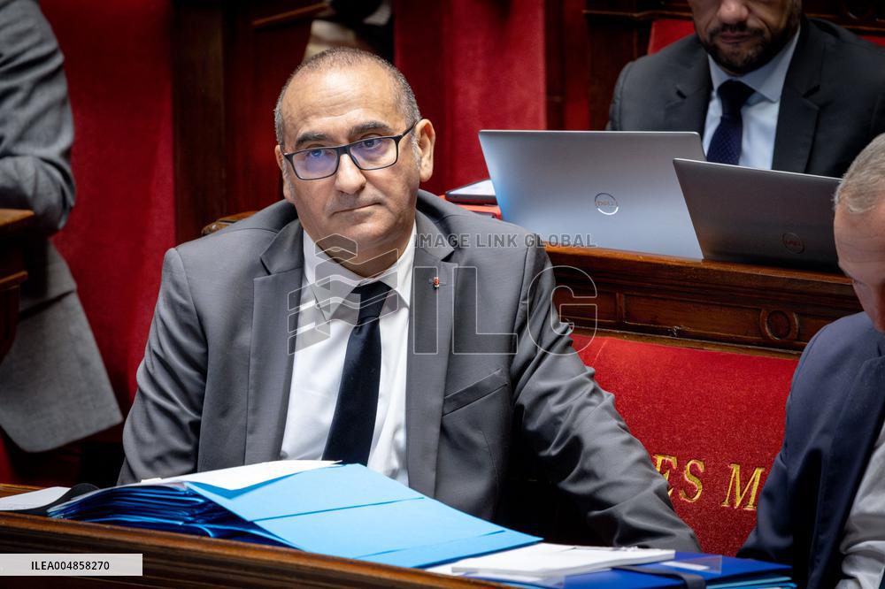 Parliamentary window of the Rassemblement National at the National Assembly - Paris AJ