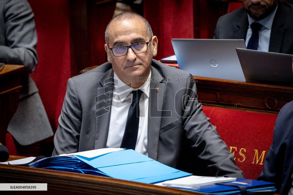 Parliamentary window of the Rassemblement National at the National Assembly - Paris AJ