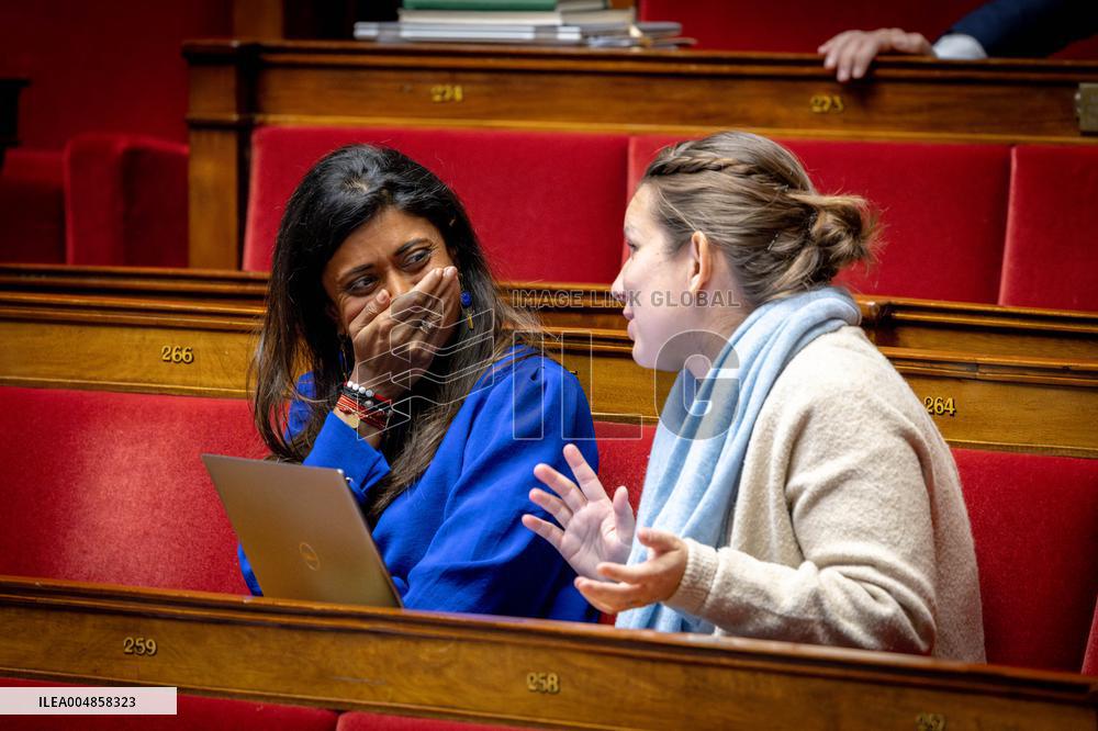 Parliamentary window of the Rassemblement National at the National Assembly - Paris AJ