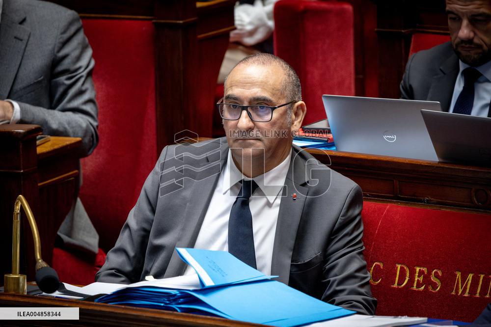 Parliamentary window of the Rassemblement National at the National Assembly - Paris AJ