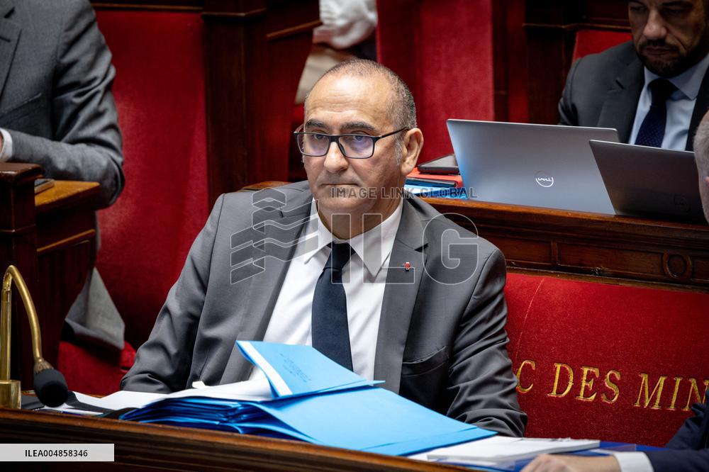 Parliamentary window of the Rassemblement National at the National Assembly - Paris AJ