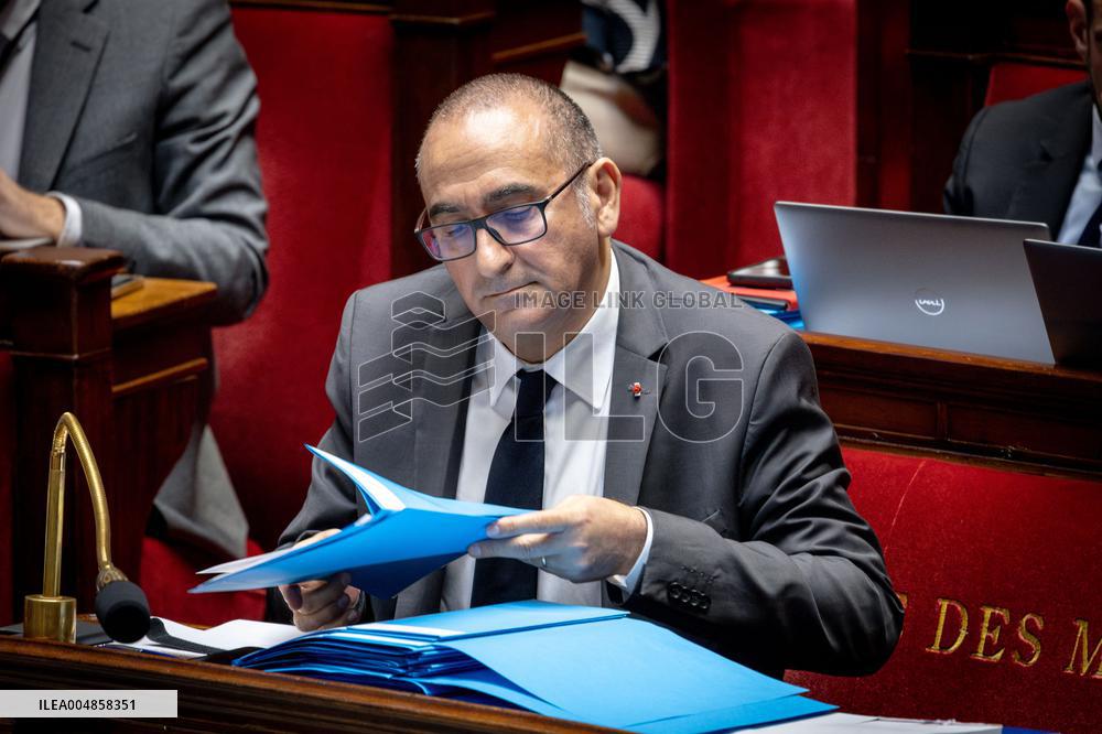 Parliamentary window of the Rassemblement National at the National Assembly - Paris AJ