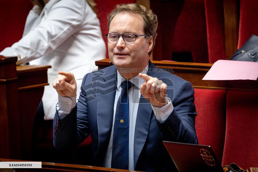 Parliamentary window of the Rassemblement National at the National Assembly - Paris AJ