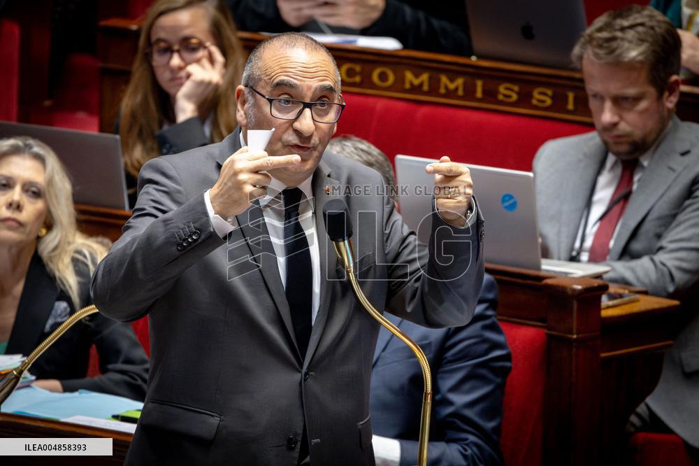 Parliamentary window of the Rassemblement National at the National Assembly - Paris AJ