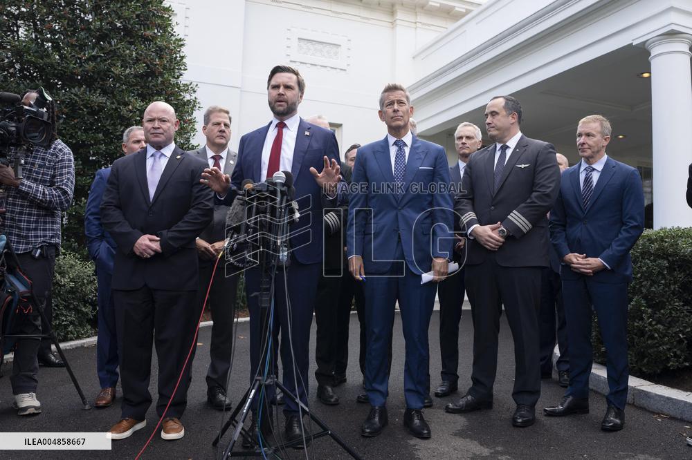 VP Vance, Secretary Duffy, Airline Executives on Government Shutdown