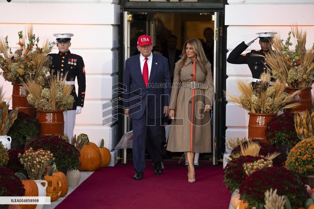 President Trump, First Lady Melania Trump Host White House Halloween Event