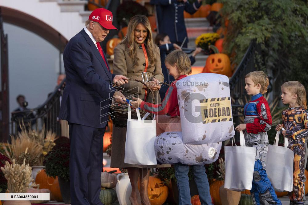 President Trump, First Lady Melania Trump Host White House Halloween Event