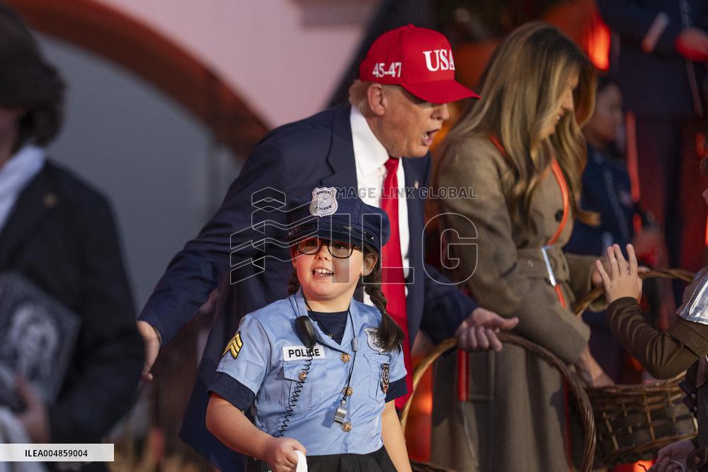 President Trump, First Lady Melania Trump Host White House Halloween Event