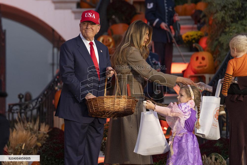 President Trump, First Lady Melania Trump Host White House Halloween Event