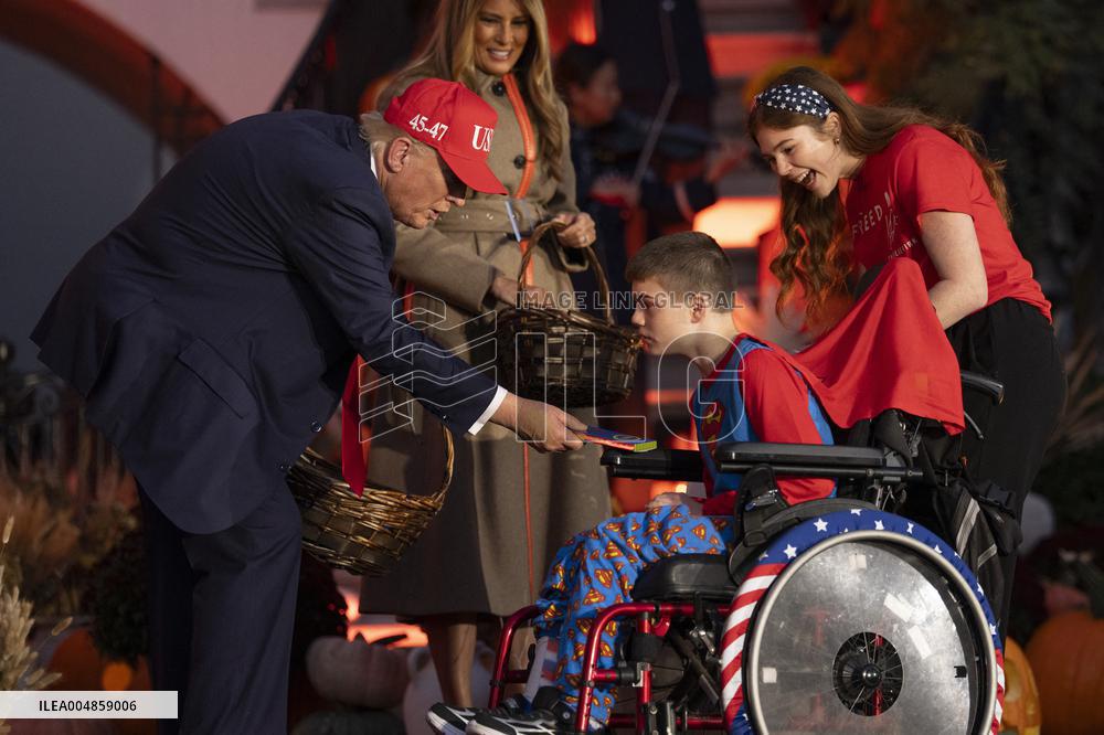 President Trump, First Lady Melania Trump Host White House Halloween Event