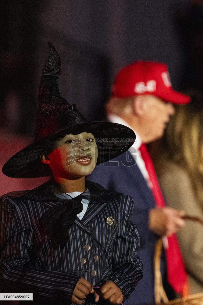 President Trump, First Lady Melania Trump Host White House Halloween Event