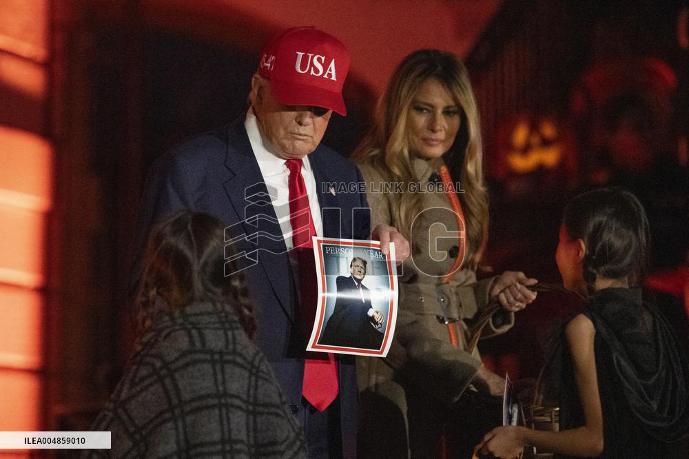 President Trump, First Lady Melania Trump Host White House Halloween Event
