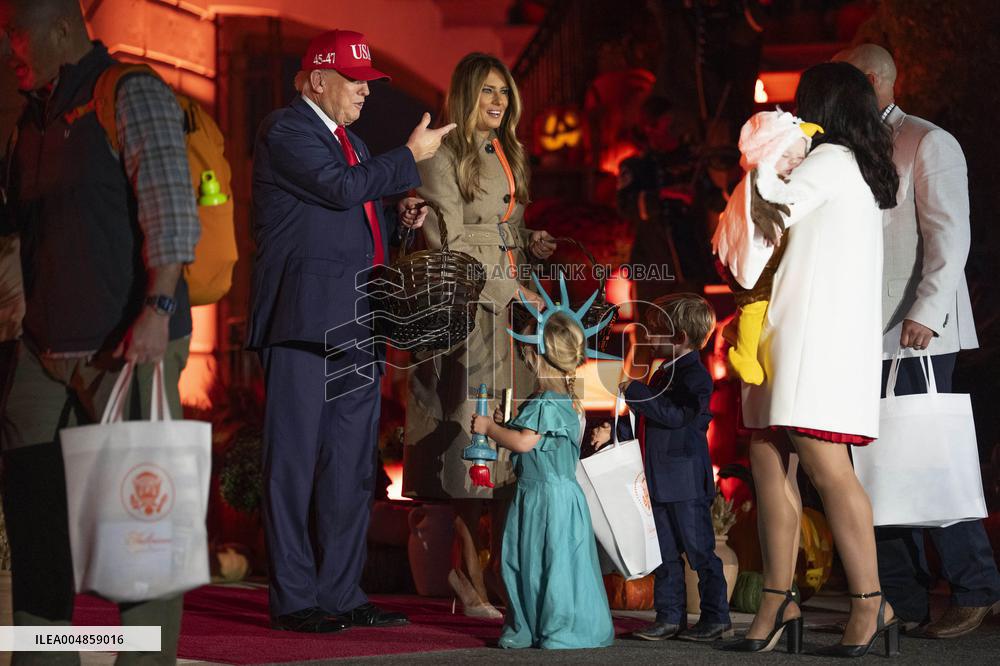 President Trump, First Lady Melania Trump Host White House Halloween Event