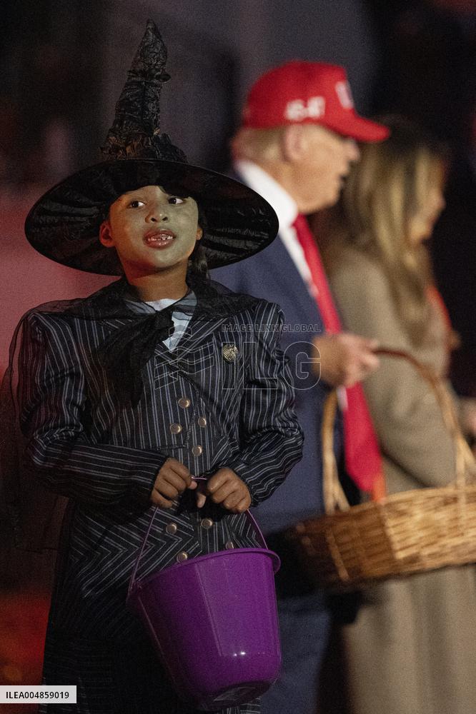 President Trump, First Lady Melania Trump Host White House Halloween Event