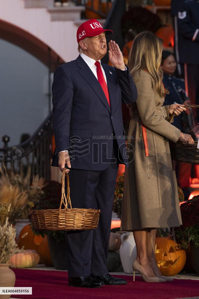 President Trump, First Lady Melania Trump Host White House Halloween Event