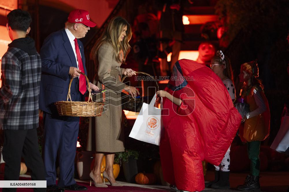 President Trump, First Lady Melania Trump Host White House Halloween Event
