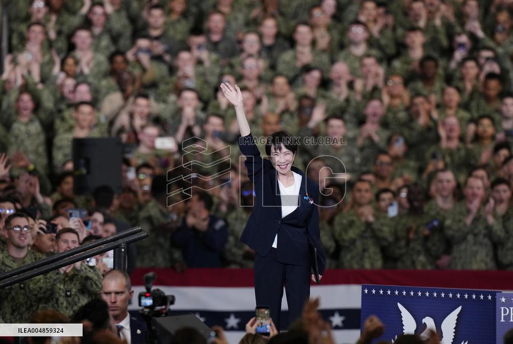 U.S. President Trump at Yokosuka base